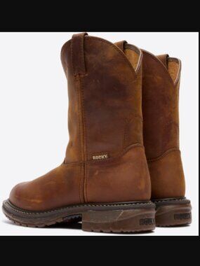 NIB Men's Genuine Leather Cowboy Boots, 9